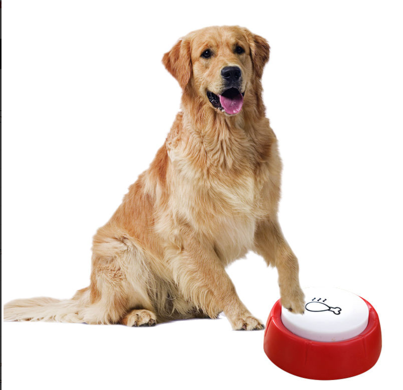 Pet Talking Button Sound Button Pressing Bell Ring Toy